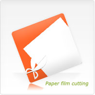 Paper film cutting